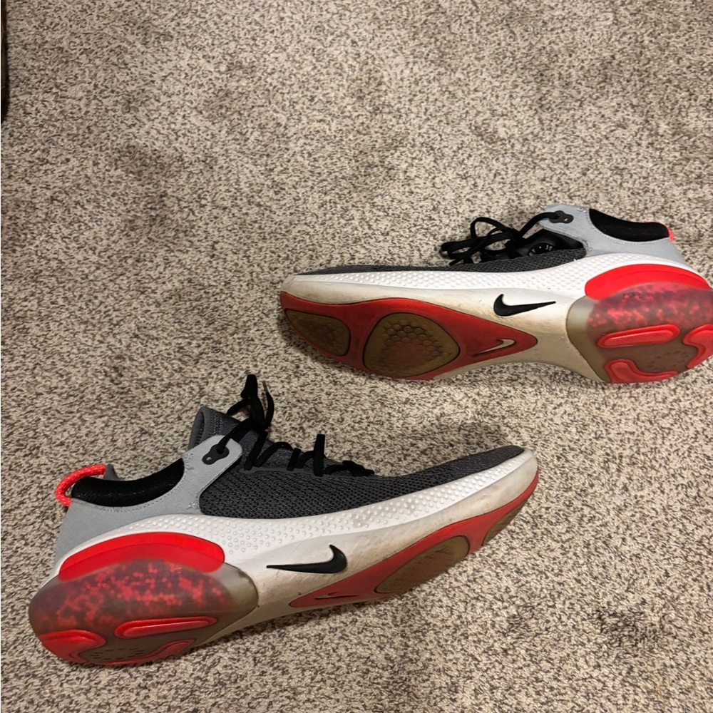 Nike Black and Red Running Shoes